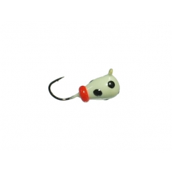 Mormyszka wolframowa biedronka fluo 12mm