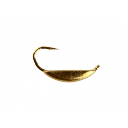 Mormyszka wolframowa segment złota 12mm