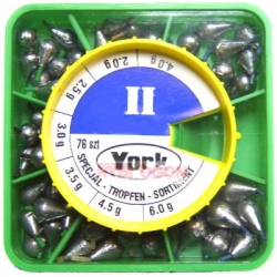 Komplet ołowi York z igielitem - OYK2 łezka
