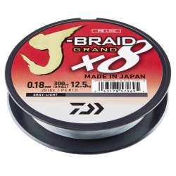 Plecionka DAIWA J-Braid Grand X8 0.06mm - 135m Gray-Light