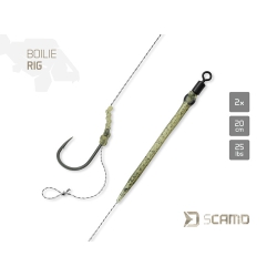 Zestaw Delphin sCAMO Boilie rig / 2 szt. | 20 cm / 25 lbs / #6