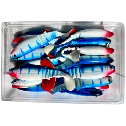 Guma Savage Gear Cannibal 10cm/9g - White Blue Limited