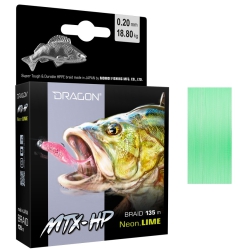 Plecionka Dragon MTX-HP Neon Lime 0,06mm/5,35 kg 135m