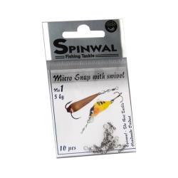 Agrafka Spinwal Mikro Snap z krętlikiem Spinwal nr 1 (5 kg)