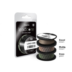 Plecionka Przyponowa Delphin LEADCORE brązowa muddy 45lb - 5m