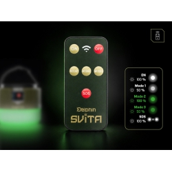Lampa campingowa z pilotem Delphin SVITA 4W/3600mAh