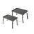 Stolik Delphin STEELS XL 55 x 35 cm